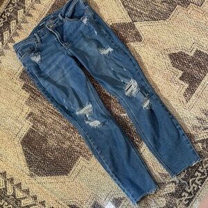 Old Navy size 8 midrise rockstar, super skinny blue jeans